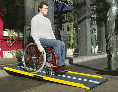 Rollstuhlrampen aus Aluminium und Glasfaser