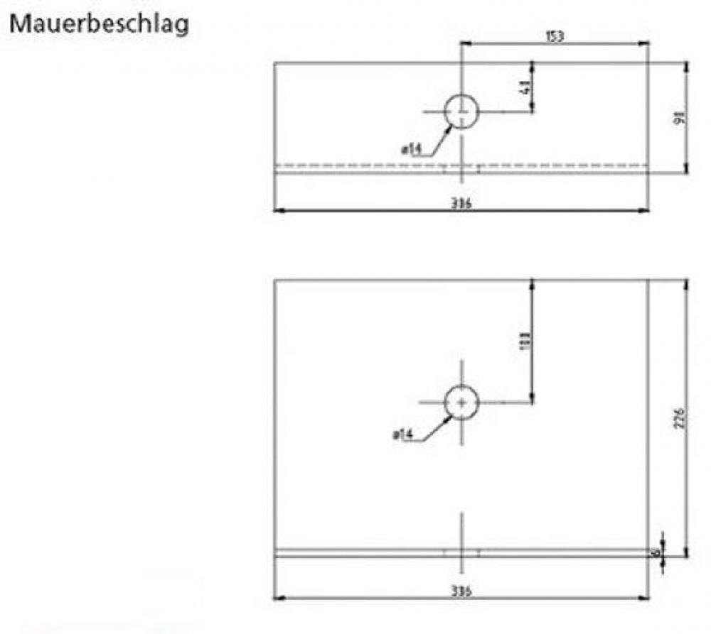 Treppenwangen Halter für Wand